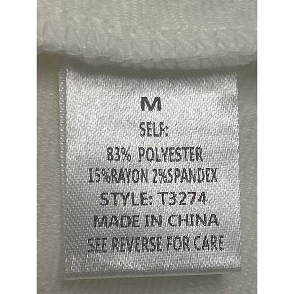 See and Be SeenTop Cream Textured  Boxy Fit Size Medium Fit Large Boutique NWT - Picture 6 of 6